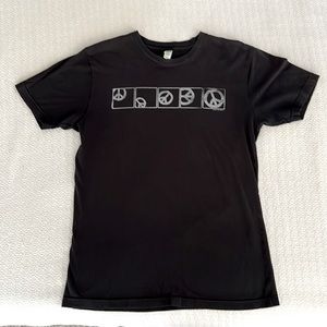 Soul Flower Men’s Organic Cotton Focus On Peace Graphic T-Shirt Black Prana